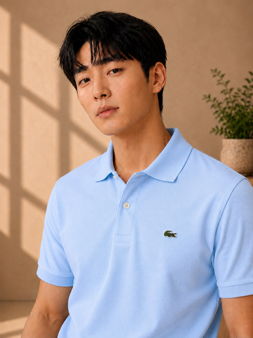 LA Coste Powder Blue Polo T-Shirt