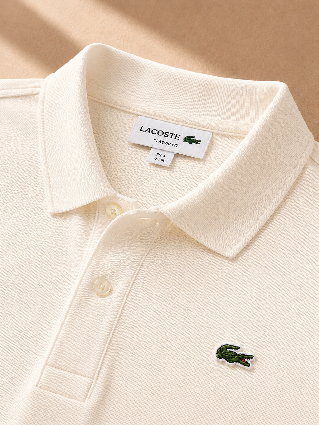 LA Coste Ecru Polo T-Shirt
