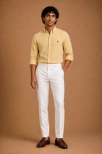 RL Polo Linen Blend Warm Oatmeal Shirt