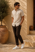 RL Polo Oat Meal Beige Linen Shirt