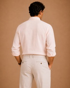 RL Custom Fit Linen Shirt Pink