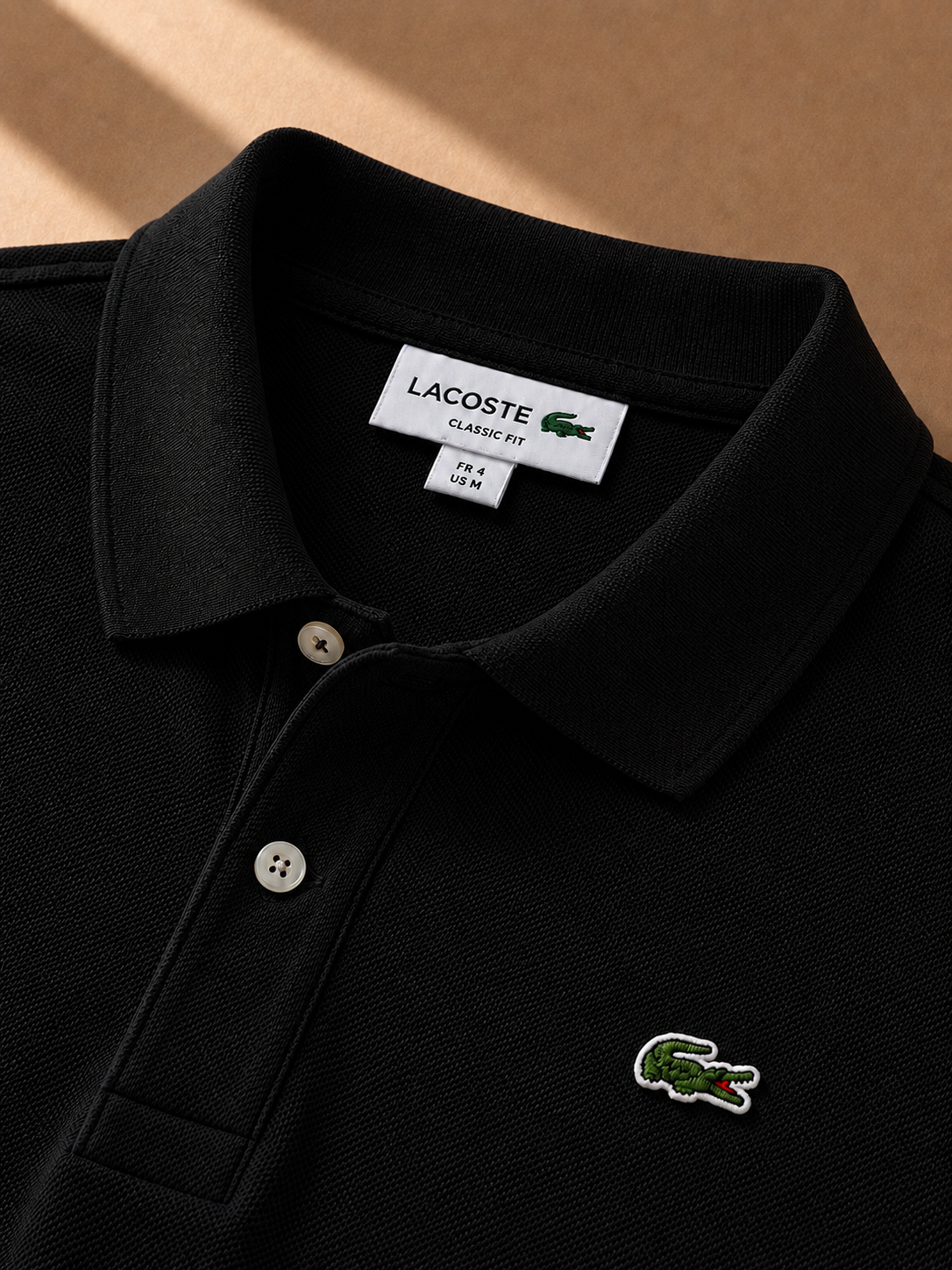 LA Coste Midnight Black Polo T-Shirt