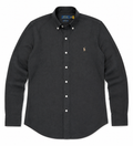 RL Polo Linen Blend Charcoal Slate Shirt