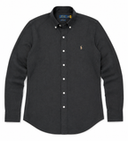 RL Polo Linen Blend Charcoal Slate Shirt