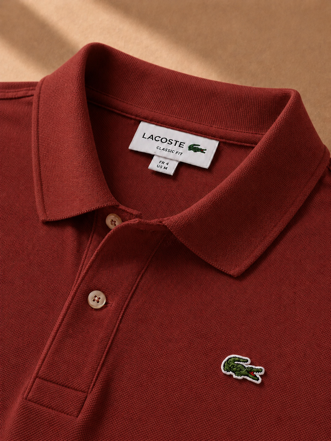 LA Coste Rust Brown Polo T-Shirt