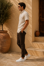 RL Polo Oat Meal Beige Linen Shirt