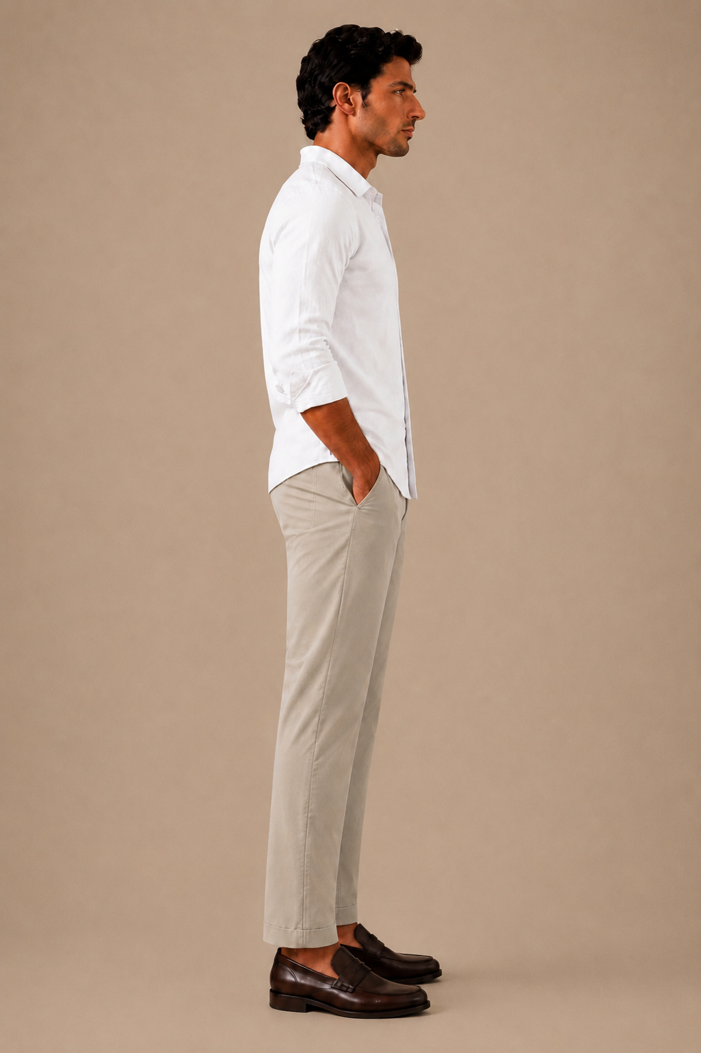 RL Polo Stretch Slim Fit Chino Trouser Stone Greige