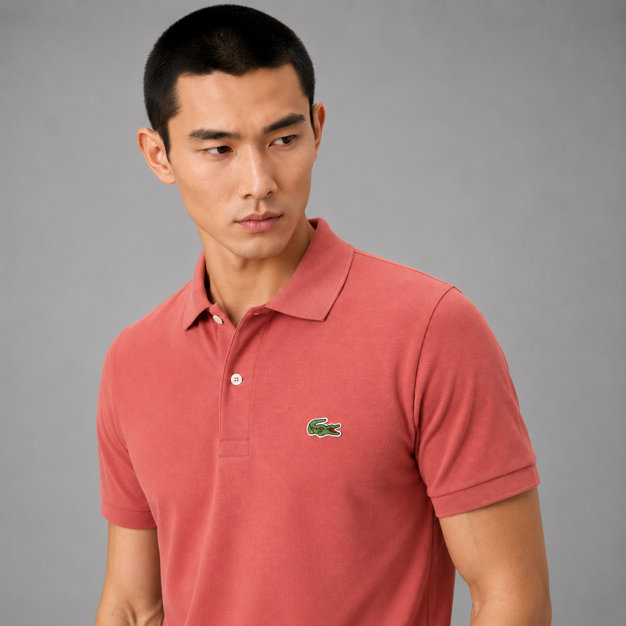 LA Coste Sunset Coral Polo T-Shirt