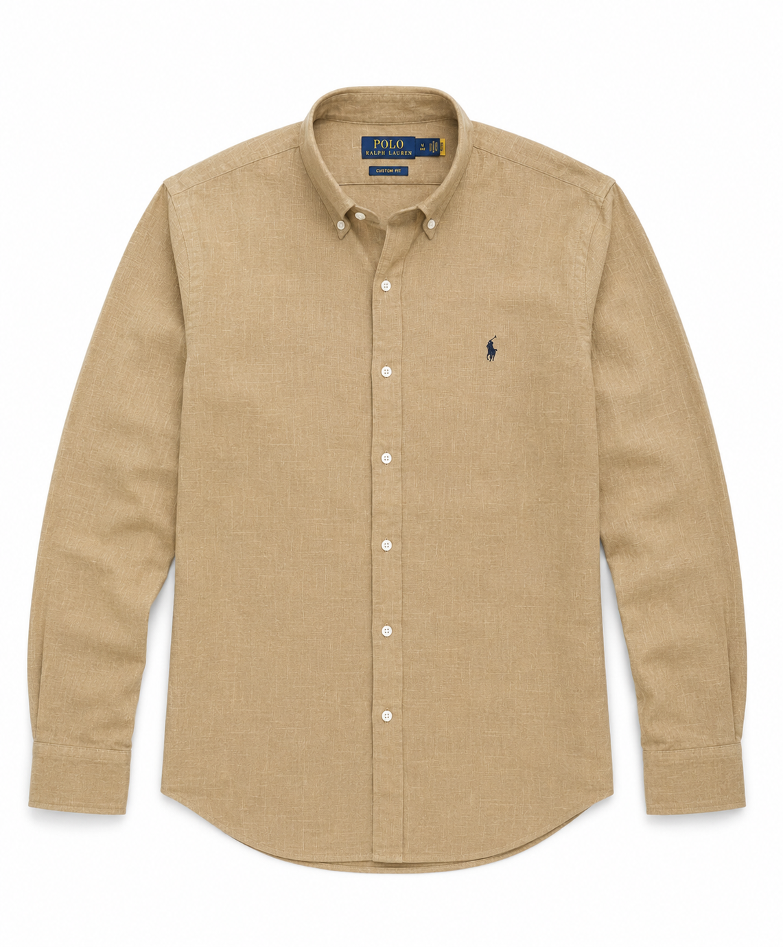 RL Polo Linen Blend Camel Sand Shirt