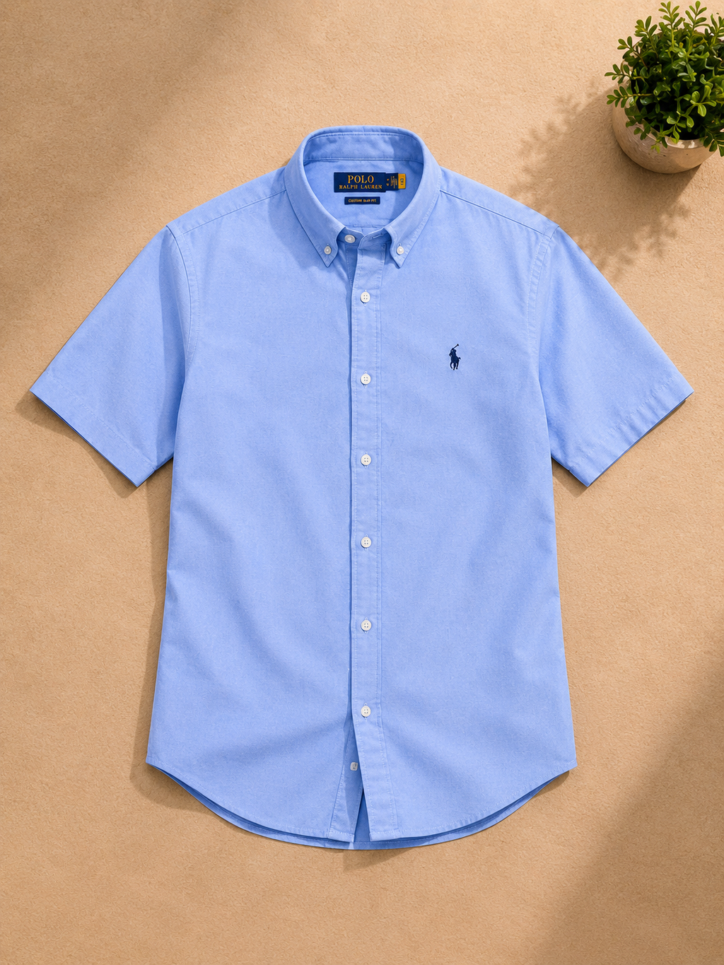 R_L Coastal Sky Blue Oxford Shirt
