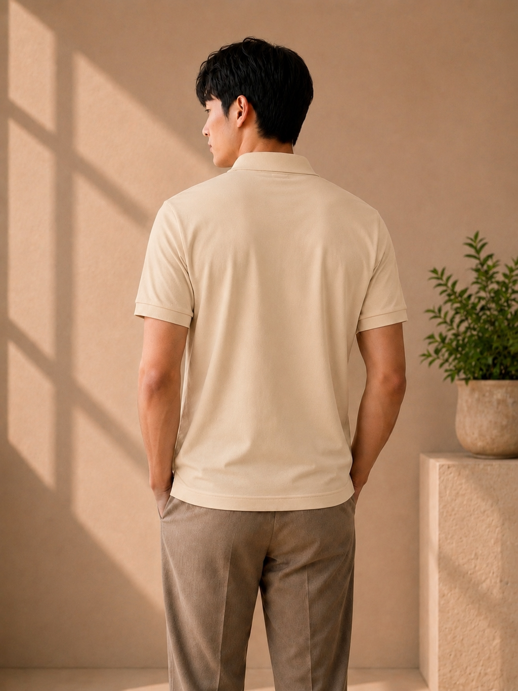 LA Coste Soft Beige Polo T-Shirt