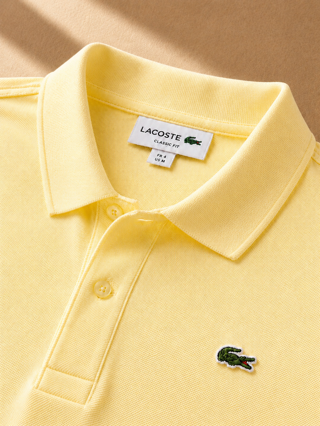 LA Coste Butter Yellow Polo T-Shirt
