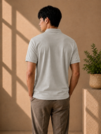 LA Coste Cement Grey Polo T-Shirt