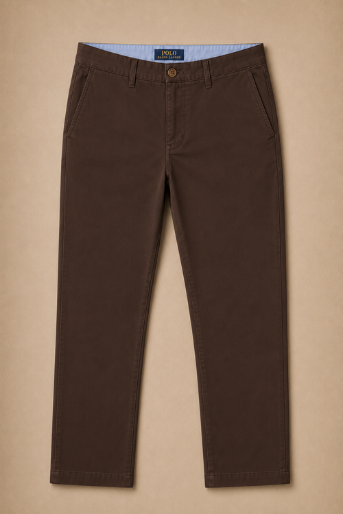 RL Polo Stretch Slim Fit Chino Trouser Espresso Brown