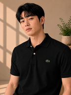 LA Coste Midnight Black Polo T-Shirt
