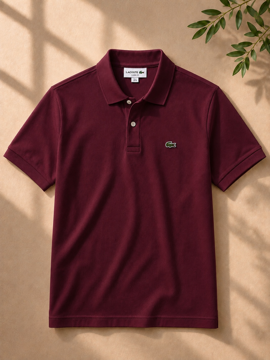 LA Coste Maroon Polo T-Shirt