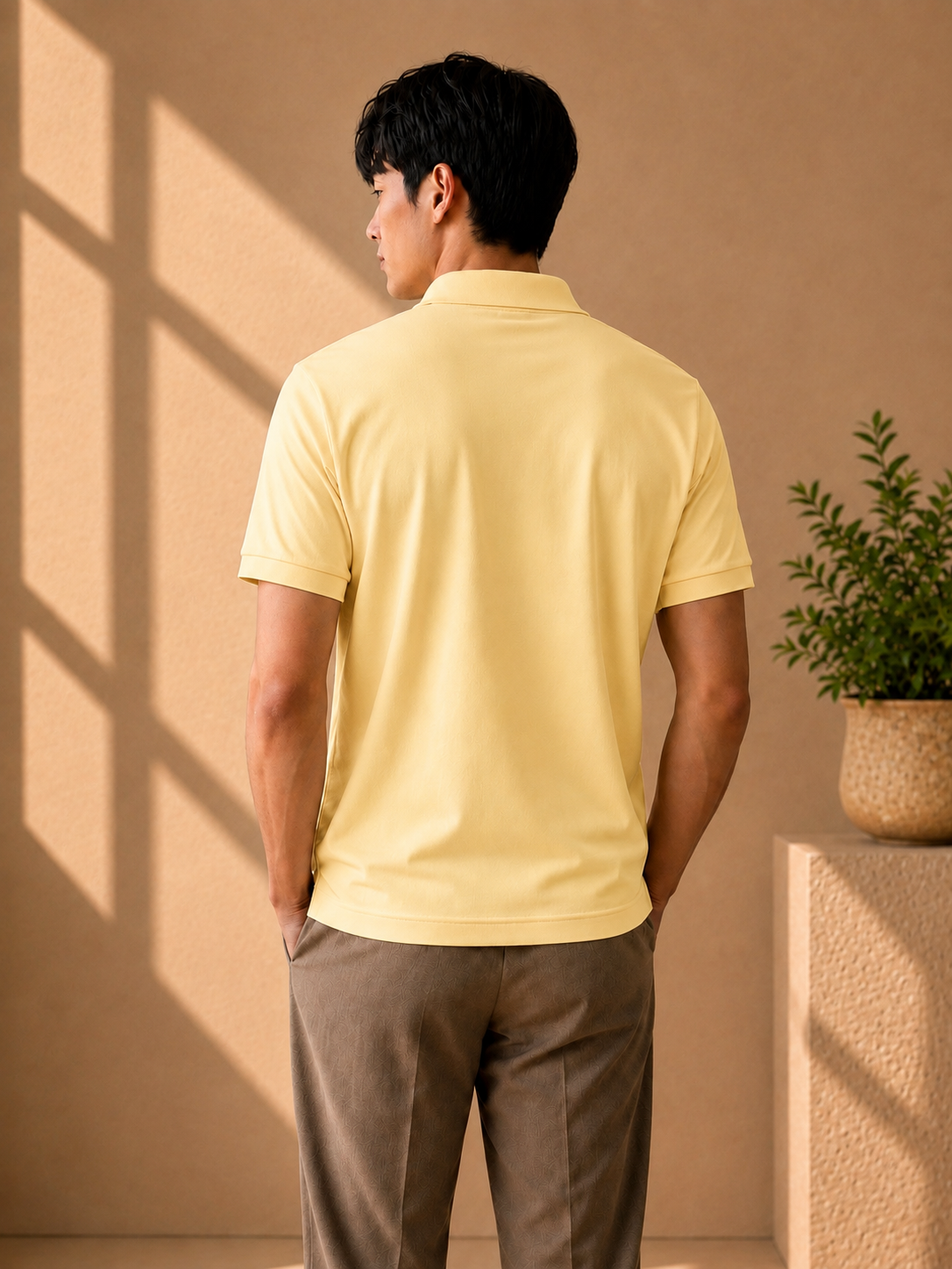 LA Coste Butter Yellow Polo T-Shirt