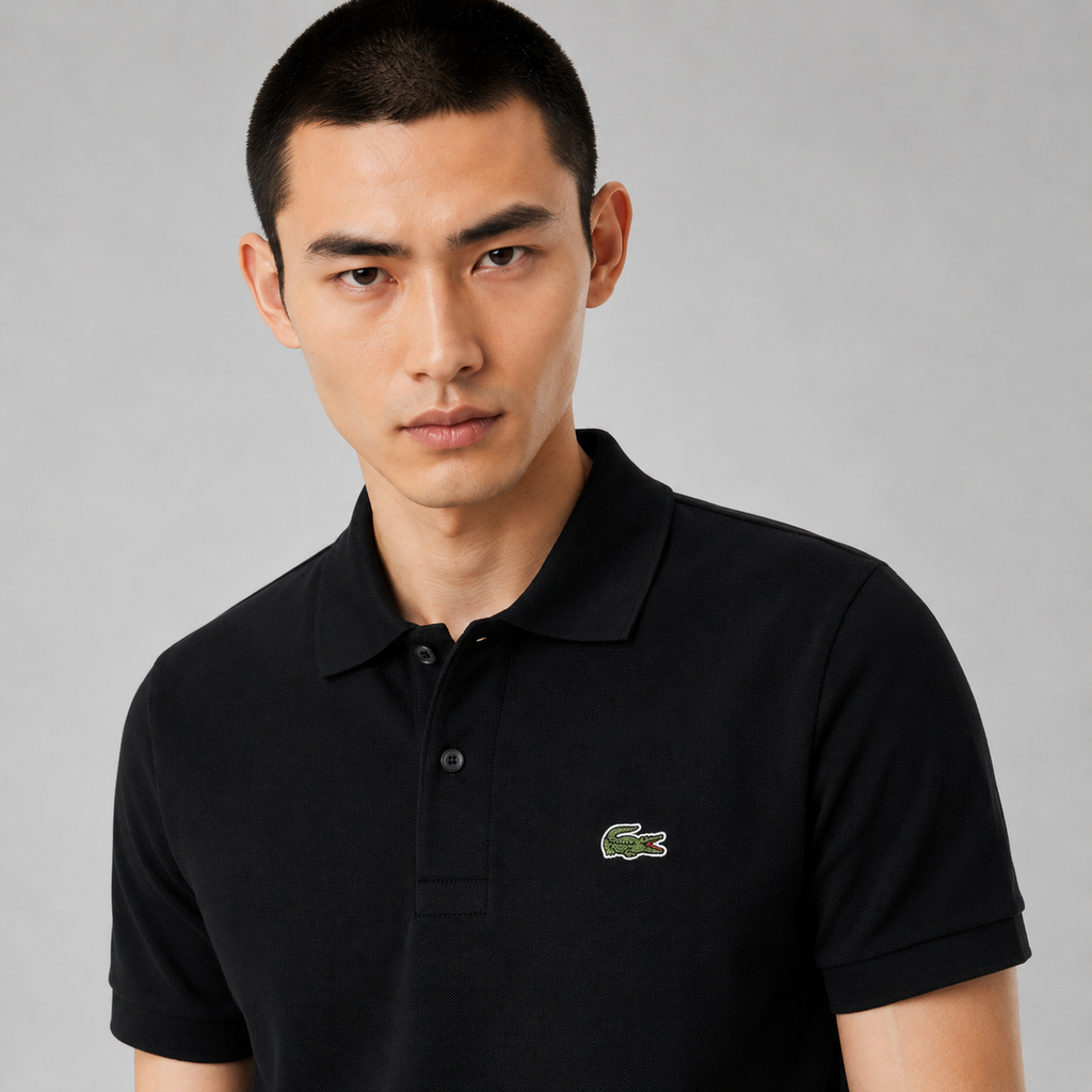 LA Coste Midnight Black Polo T-Shirt
