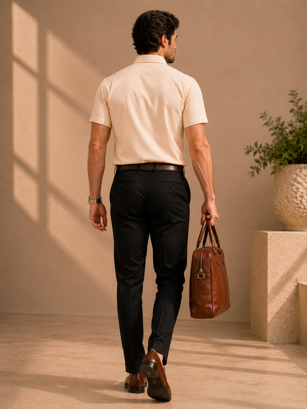 R_L Champagne Blush Oxford Shirt