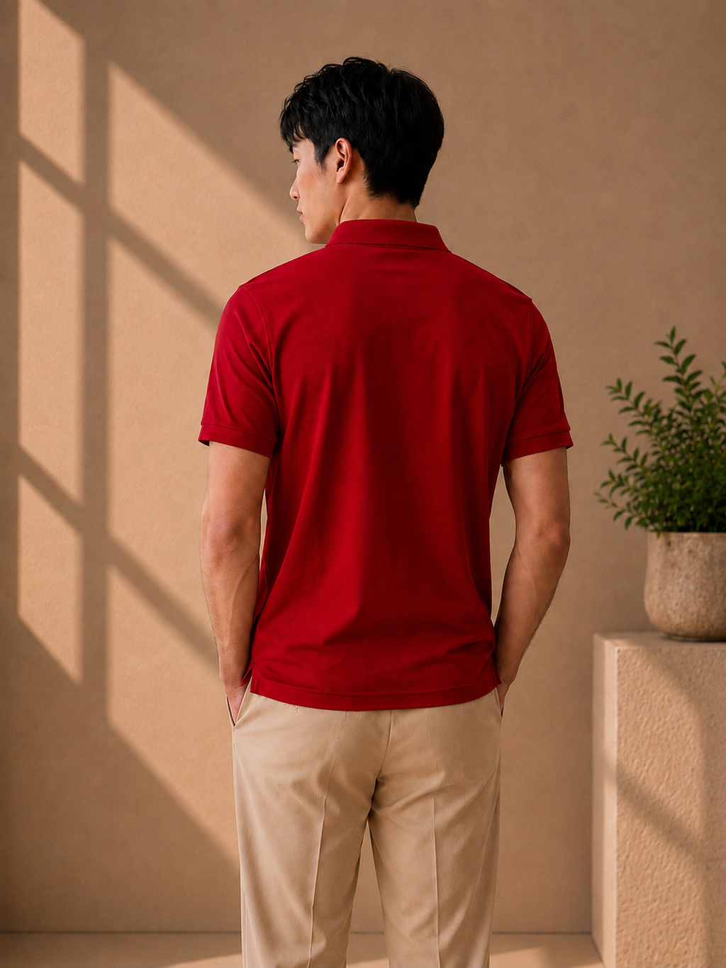 LA Coste Power Red Polo T-Shirt
