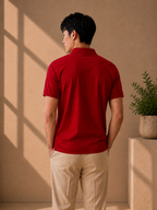 LA Coste Power Red Polo T-Shirt