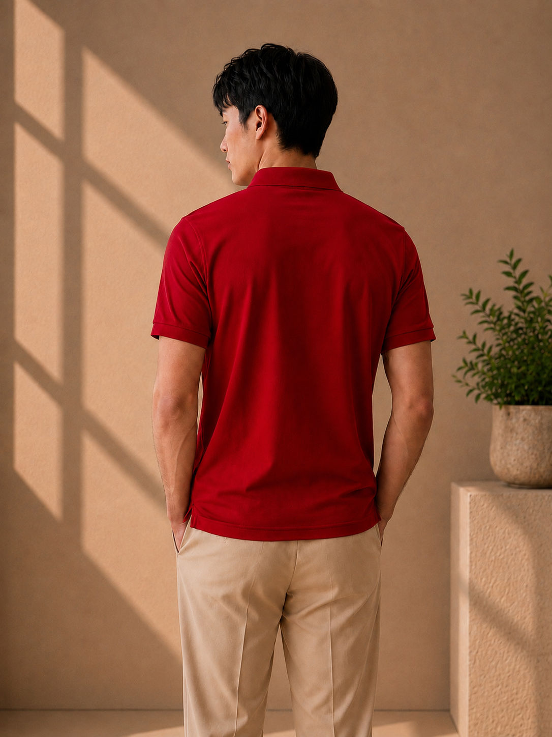 LA Coste Power Red Polo T-Shirt