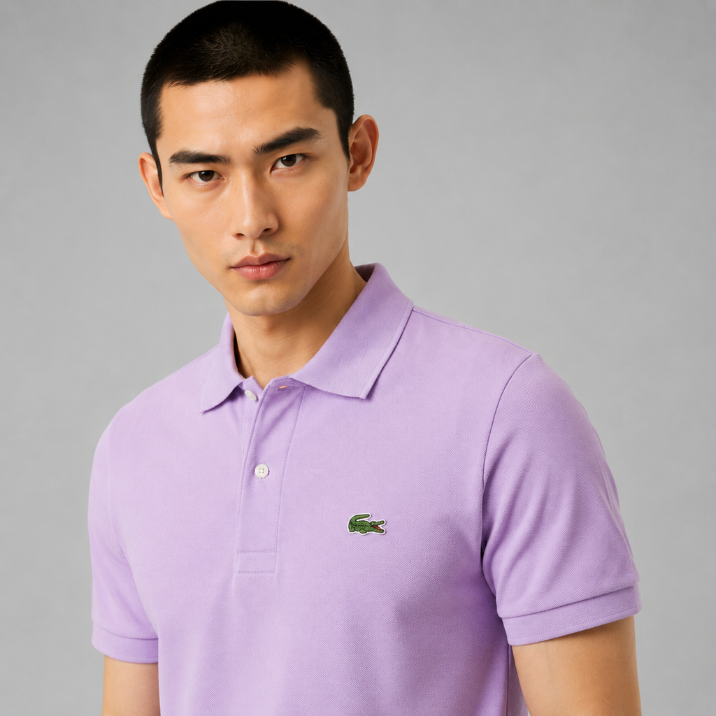 LA Coste Lilac Bloom Polo T-Shirt