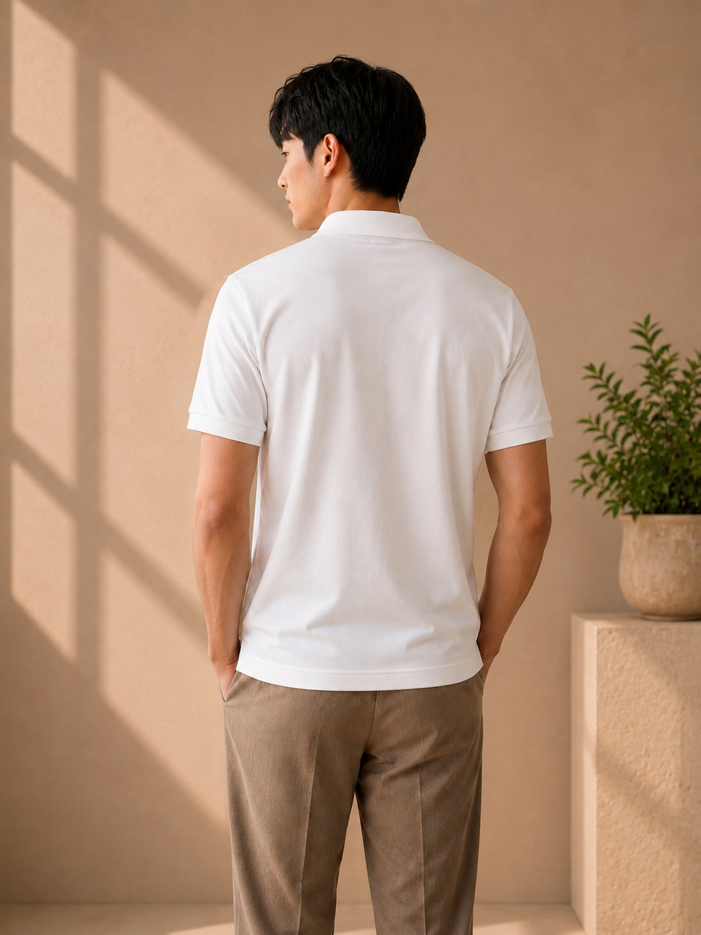 LA Coste White Polo T-Shirt