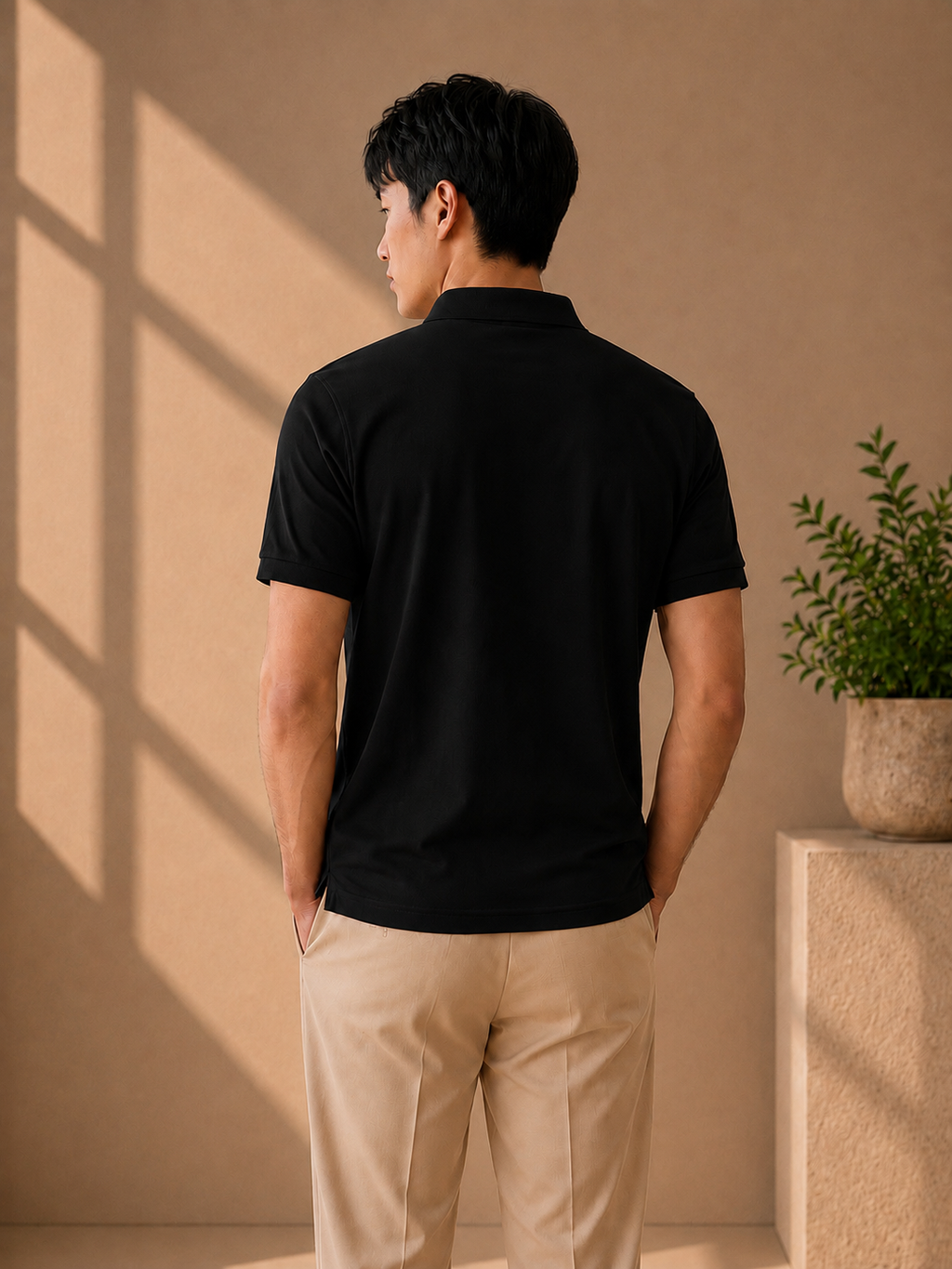 LA Coste Midnight Black Polo T-Shirt