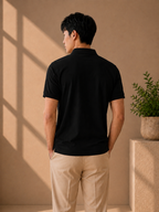 LA Coste Midnight Black Polo T-Shirt