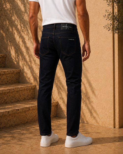 C_K Raw Wash Navy Jeans