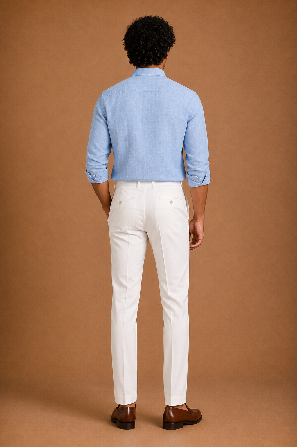 RL Polo Linen Blend Sky Blue Shirt