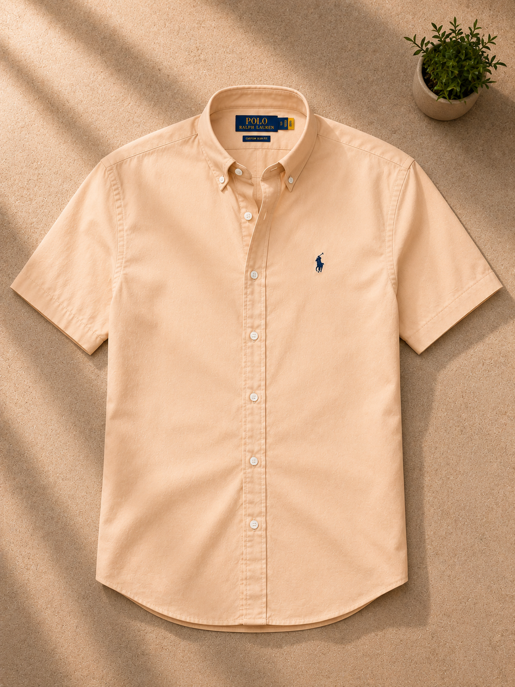 R_L Champagne Blush Oxford Shirt