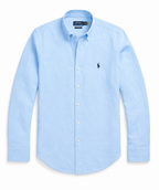 RL Polo Linen Blend Powder Blue Shirt