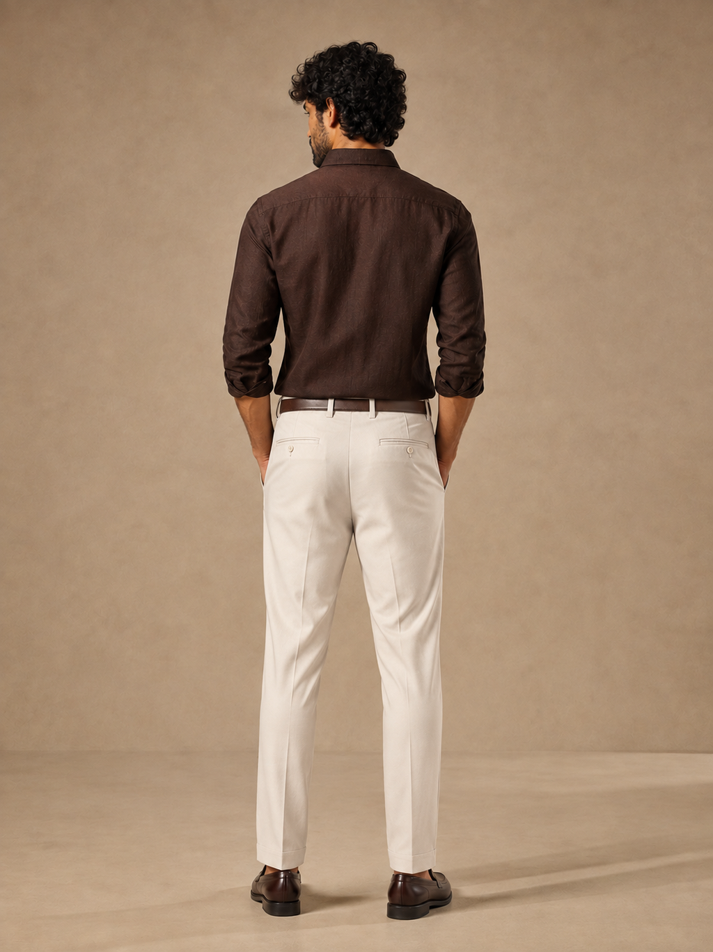 RL Polo Linen Blend Brown Shirt