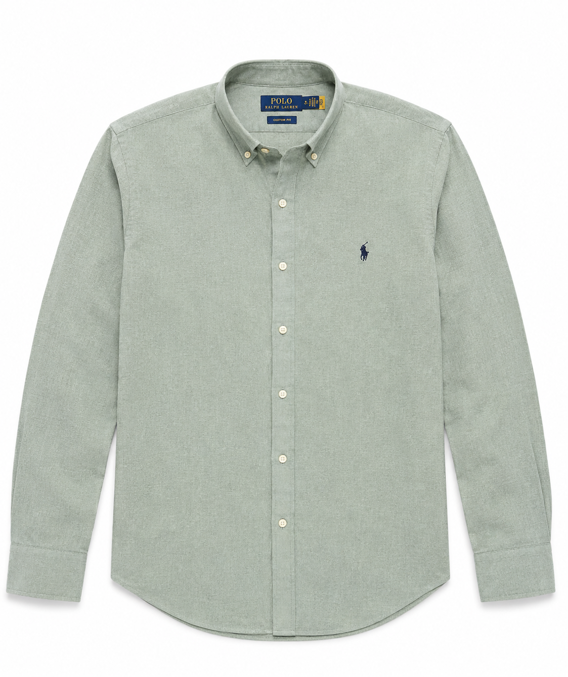 RL Polo Linen Blend Sage Grey Shirt