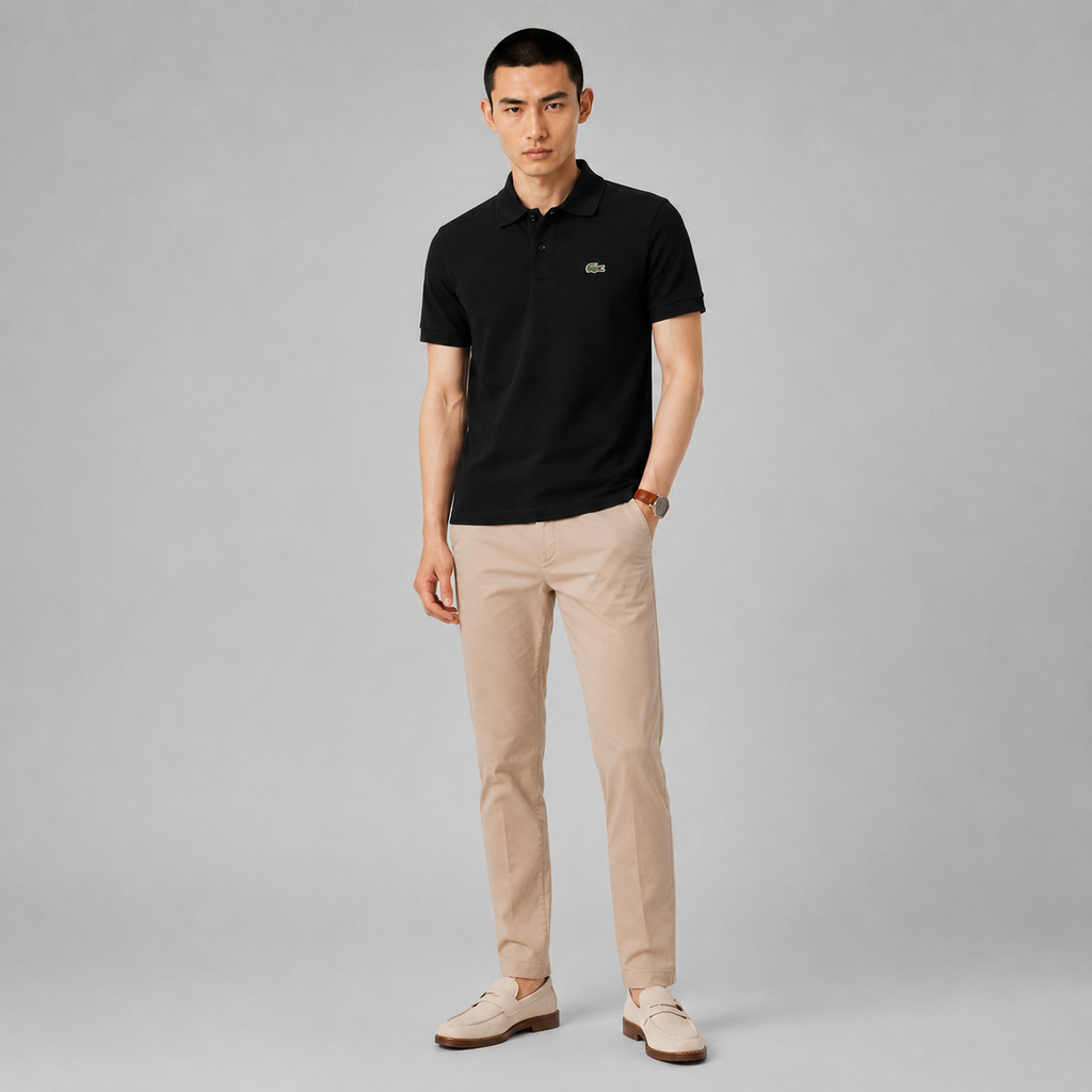 LA Coste Midnight Black Polo T-Shirt
