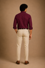 RL Polo Linen Blend Burgundy Shirt