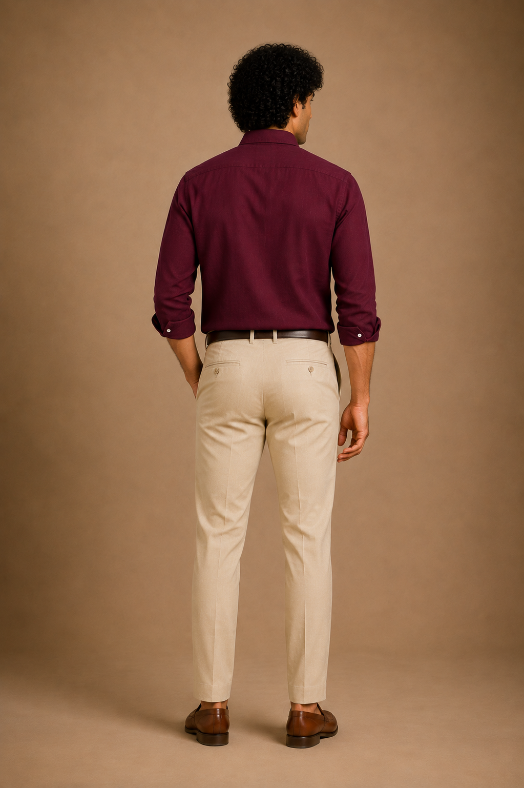 RL Polo Linen Blend Burgundy Shirt