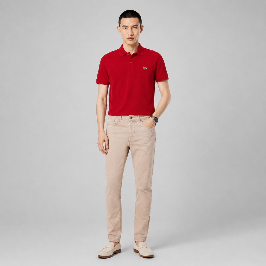 LA Coste Power Red Polo T-Shirt