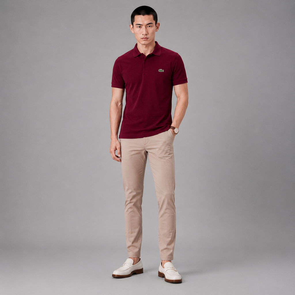 LA Coste Wine Red Polo T-Shirt