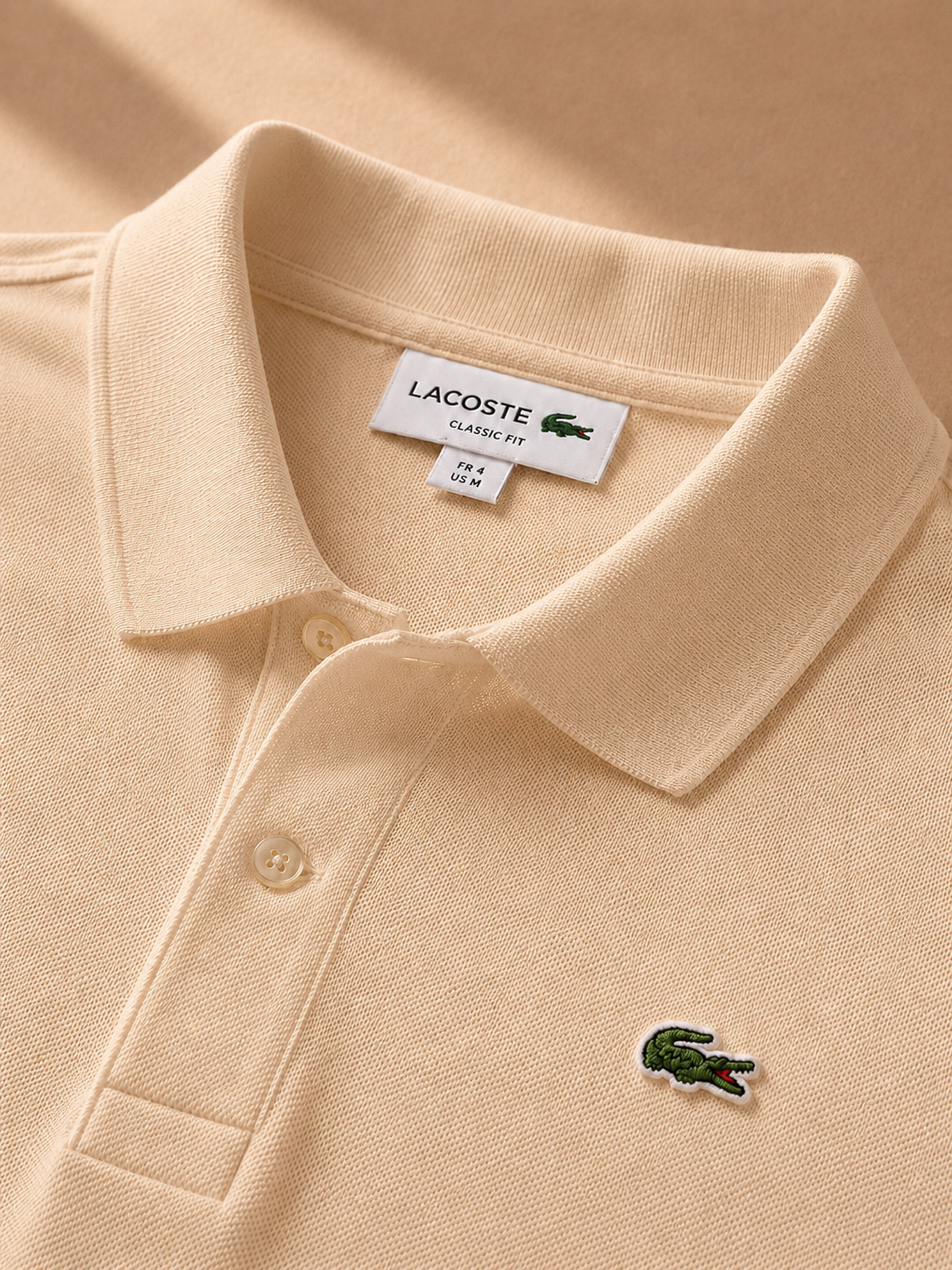 LA Coste Soft Beige Polo T-Shirt