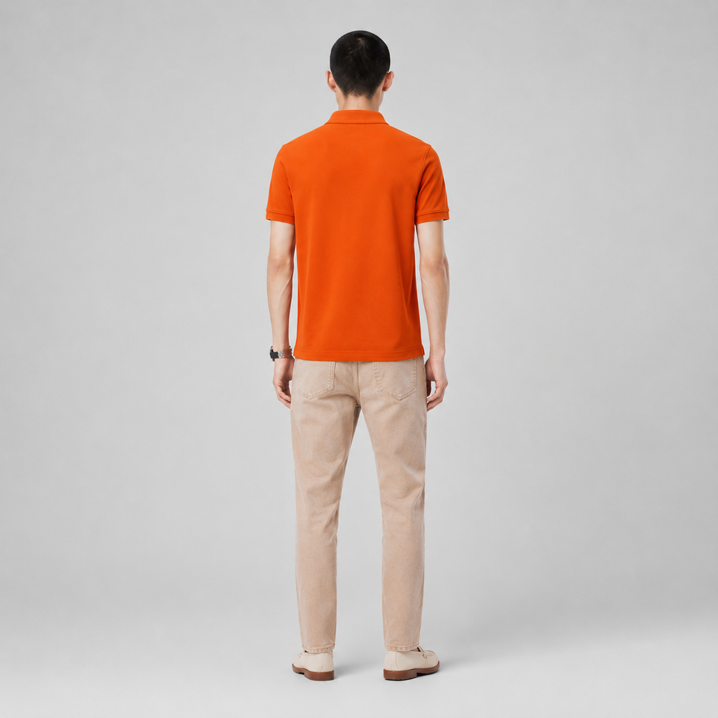 LA Coste Sunset Orange Polo T-Shirt