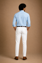 RL Polo Linen Blend Powder Blue Shirt