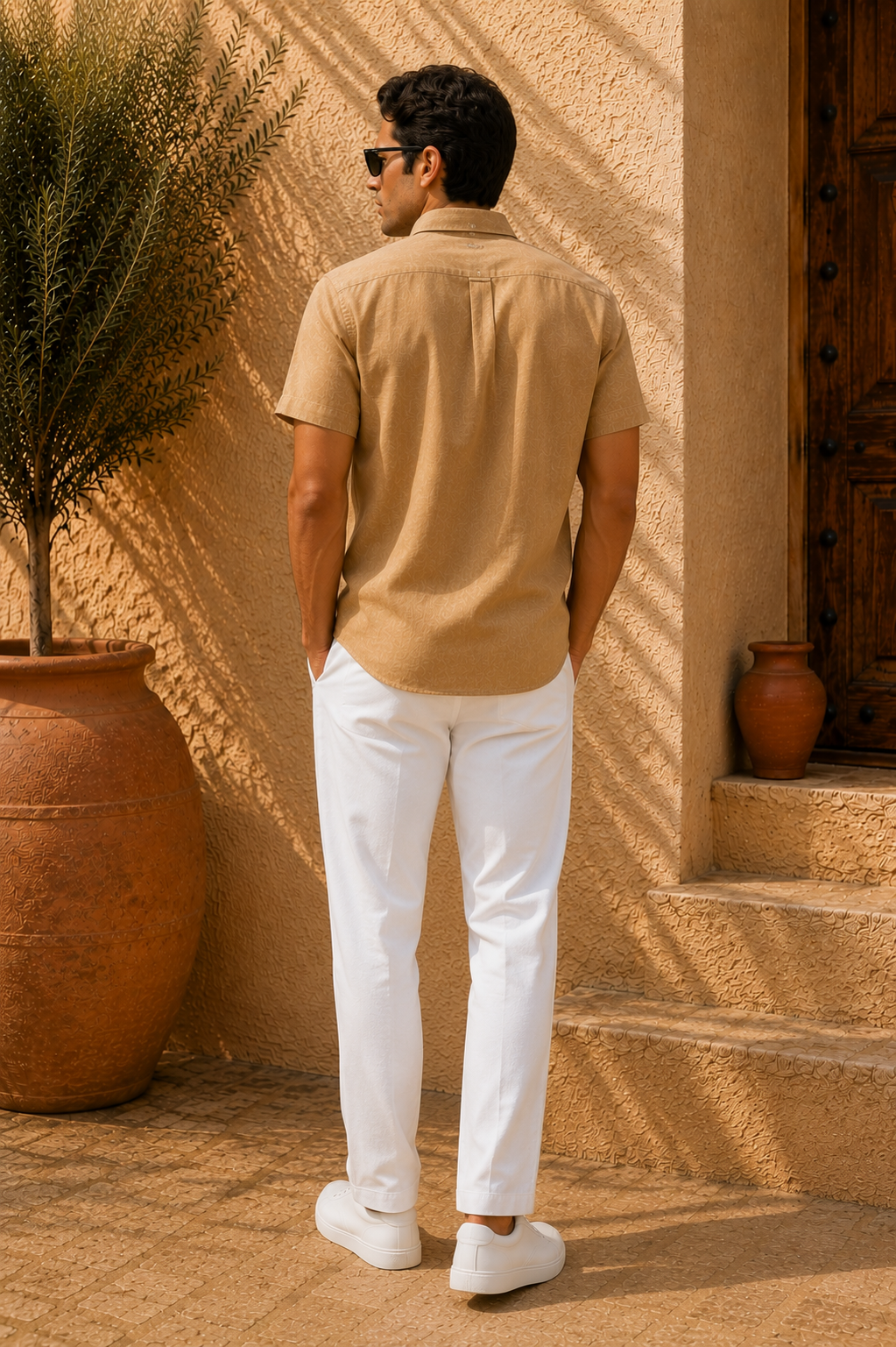 RL Polo Camel Tan Linen Shirt