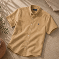 RL Polo Camel Tan Linen Shirt