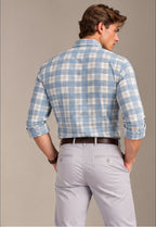 RL Polo Plaid Oxford Power Blue Shirt