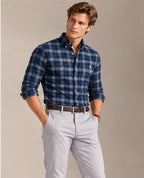 RL Polo Plaid Oxford Deep Navy Shirt