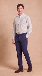 RL Polo Striped Linen Brown Shirt