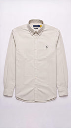 RL Polo Striped Linen Brown Shirt